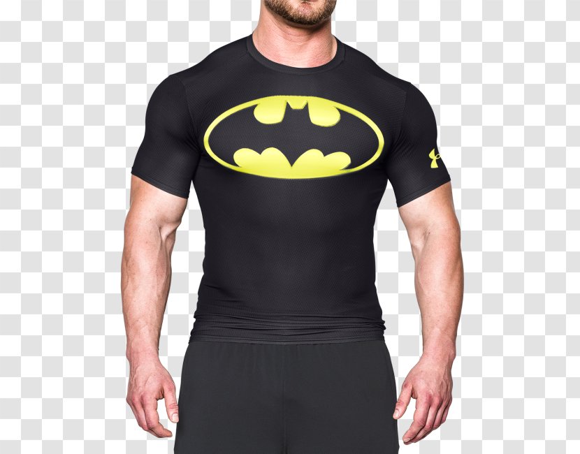 T-shirt Hoodie Batman Under Armour Clothing - Black Transparent PNG