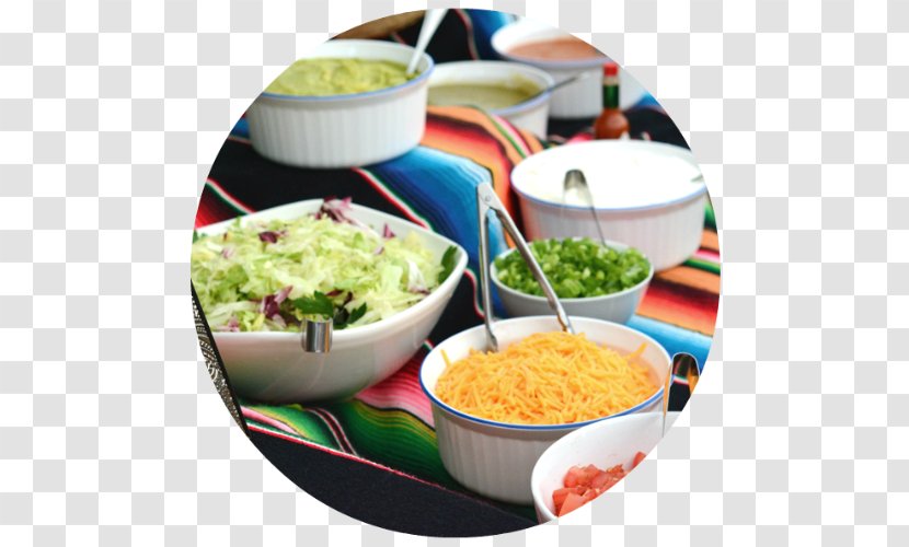 Tex-Mex Vegetarian Cuisine Taco Buffet Mexican - Meal - Tex Mex Food History Transparent PNG