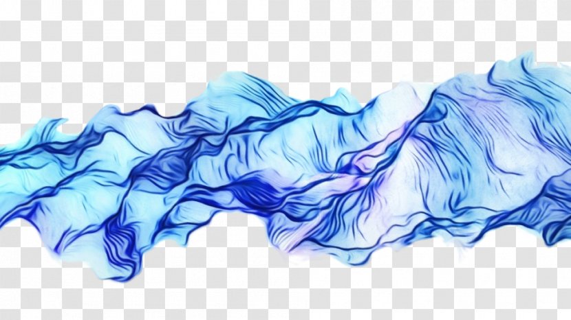 Blue White Water Aqua Smoke - Electric Transparent PNG