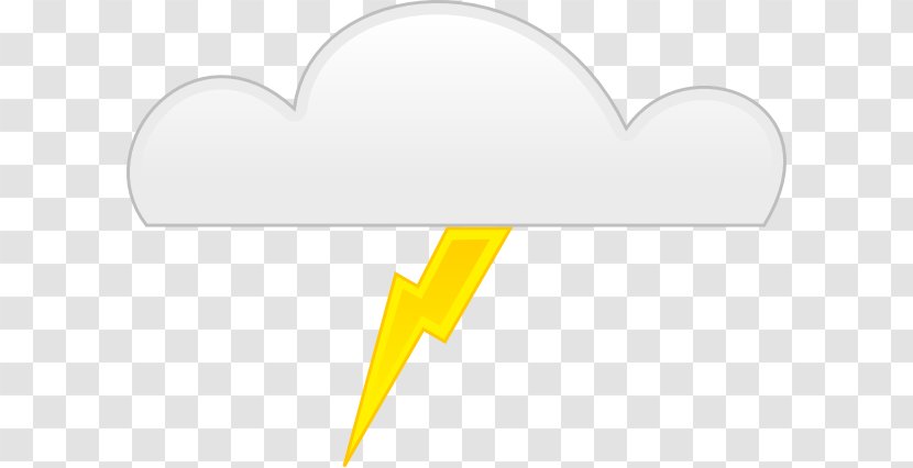 Yellow Angle Font - Heart - Thunder Cliparts Transparent PNG
