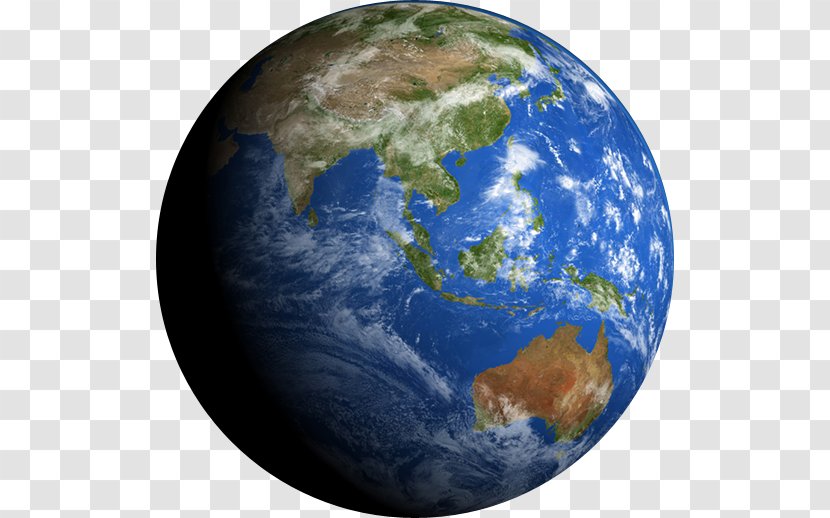 Earth World Globe Asia Moon - Atmosphere Transparent PNG