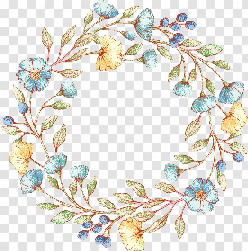 Floral Design Watercolor: Flowers Wreath Wedding Invitation - Flower Transparent PNG