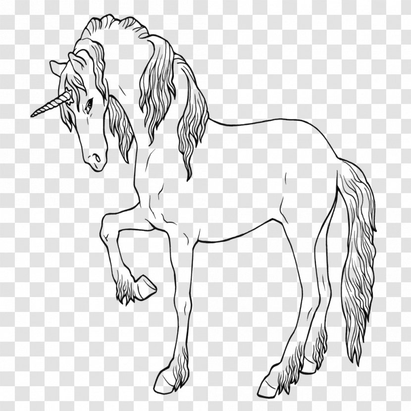 Unicorn Ausmalbild Drawing Coloring Book Dibujo De Animales - Painting Transparent PNG