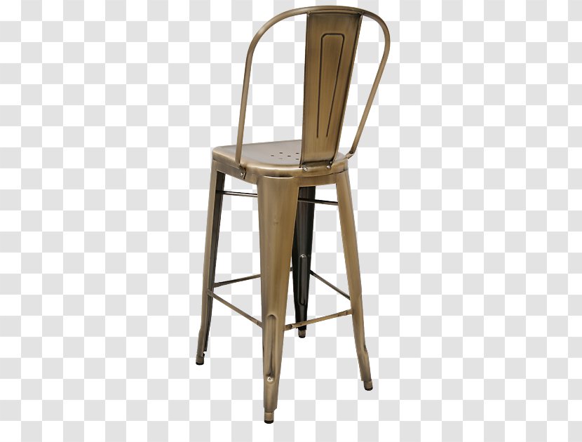 Tolix Bar Stool Metal Chair - Aluminium Transparent PNG