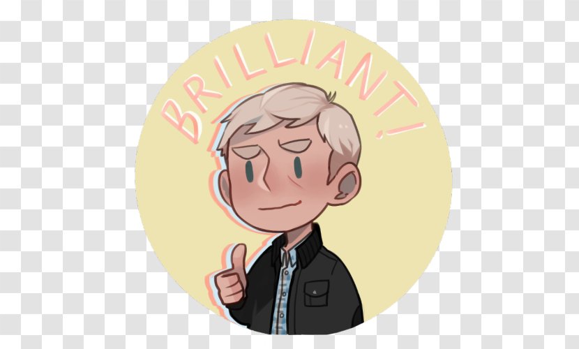 Thumb Illustration Human Behavior Cartoon Cheek - Martin Freeman Transparent PNG