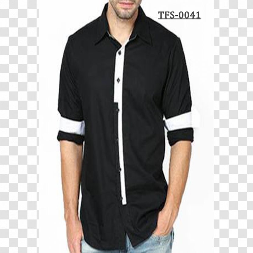 T-shirt Dress Shirt Black M Transparent PNG