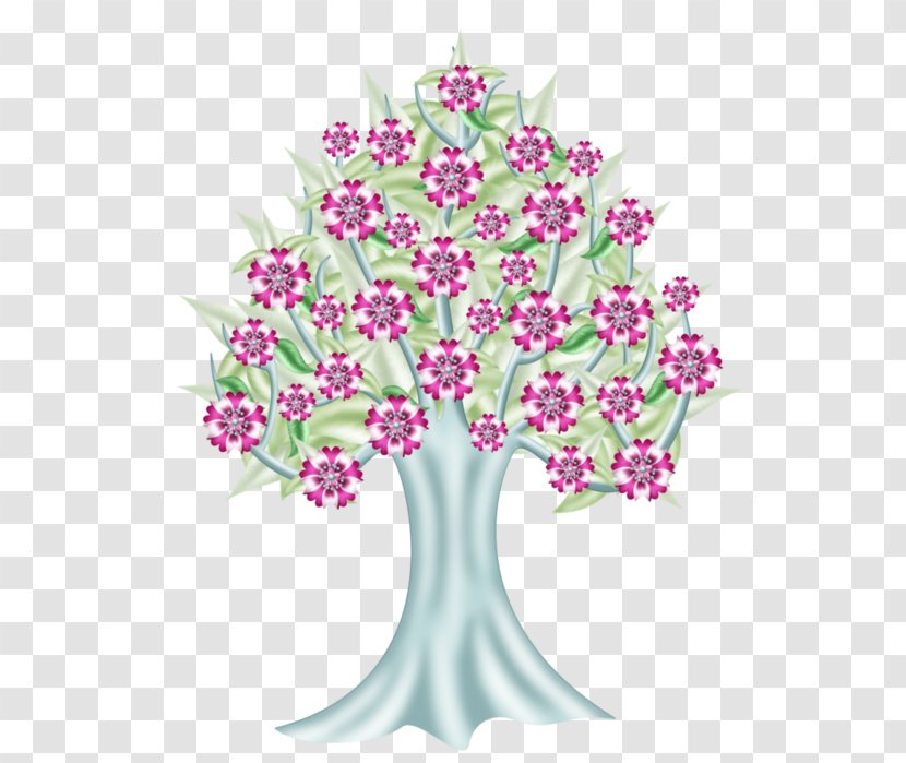 Floral Design Pink Tree Cut Flowers Drawing Transparent PNG