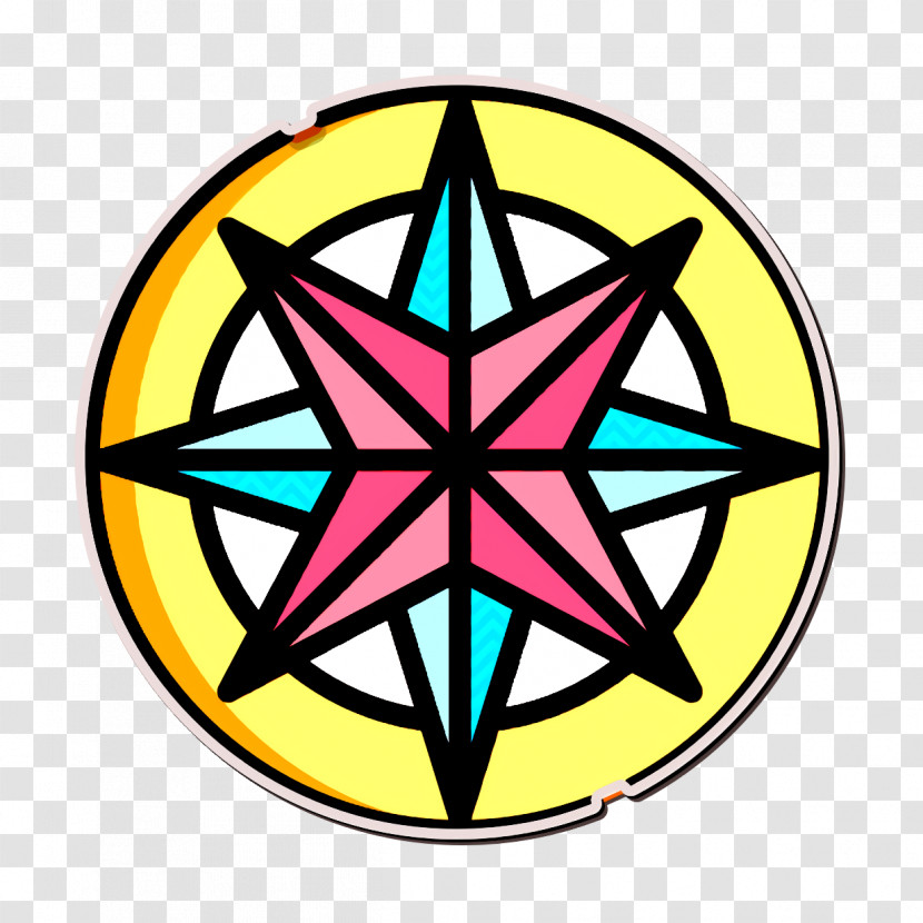 Rose Icon Compass Icon Portugal Icon Transparent PNG