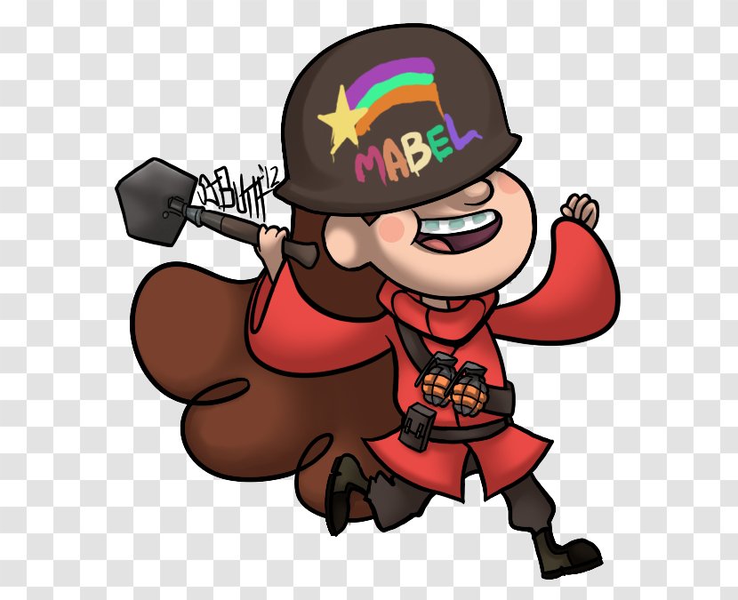 Dipper Pines Team Fortress 2 Mabel Bill Cipher Art - Cartoon - Gravity Fall Transparent PNG