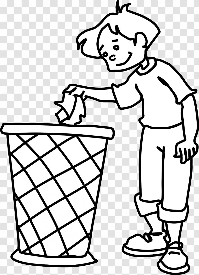 Rubbish Bins & Waste Paper Baskets Recycling Clip Art - Hand - Cartoon Cleaning Lady Transparent PNG