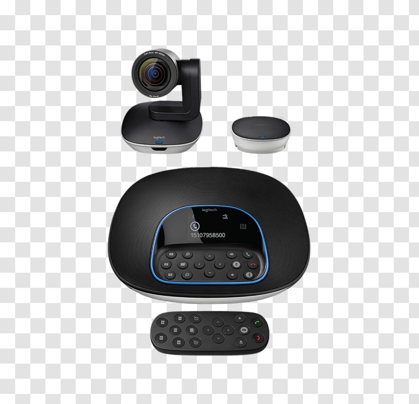 Microphone Logitech 960-001054 Group Hd Video And Audio Conferencing System Grupo Logi Bundle Videotelephony - Wireless Headset Telephone Transparent PNG