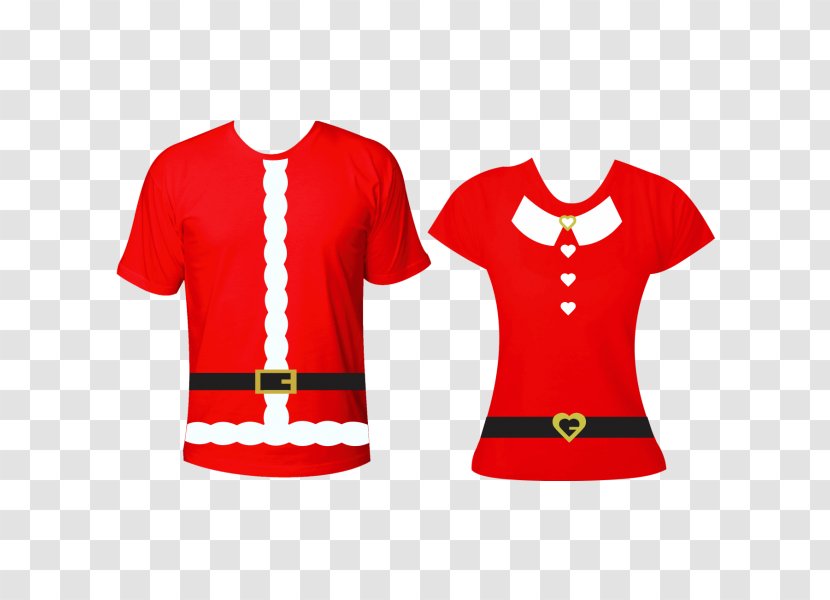 T-shirt Jersey Mrs. Claus Santa - Top - Tshirt Transparent PNG