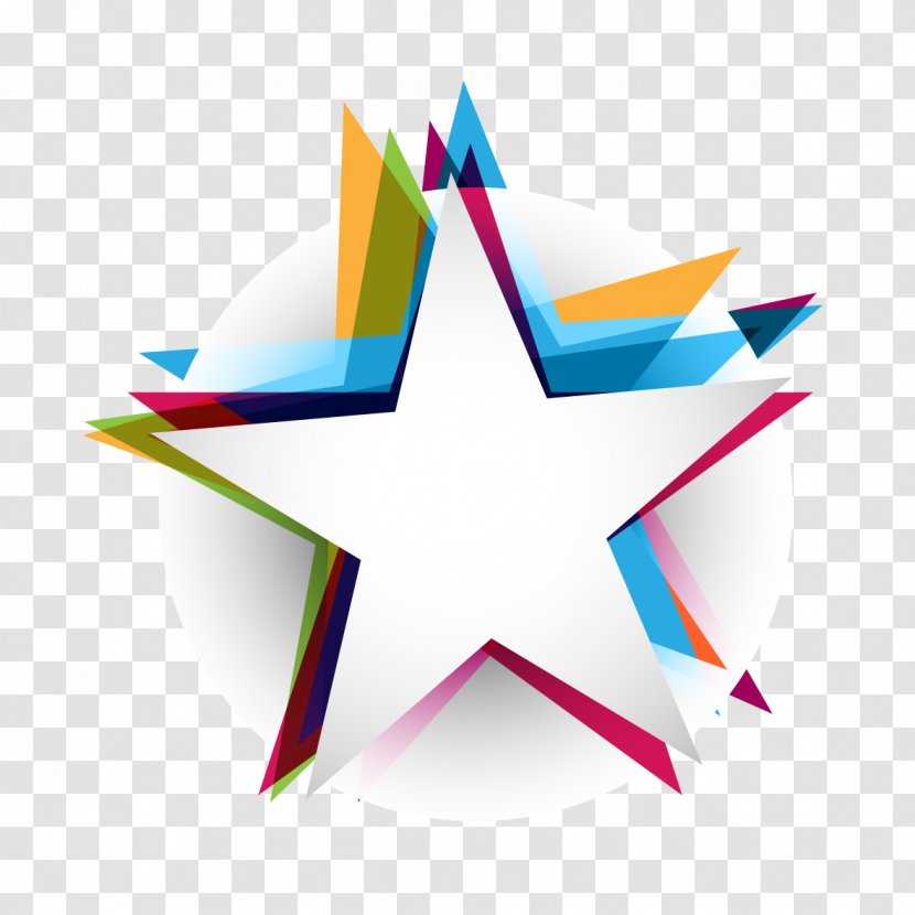 Star Abstract Polygon - Shape - Colorful Free Downloads Transparent PNG