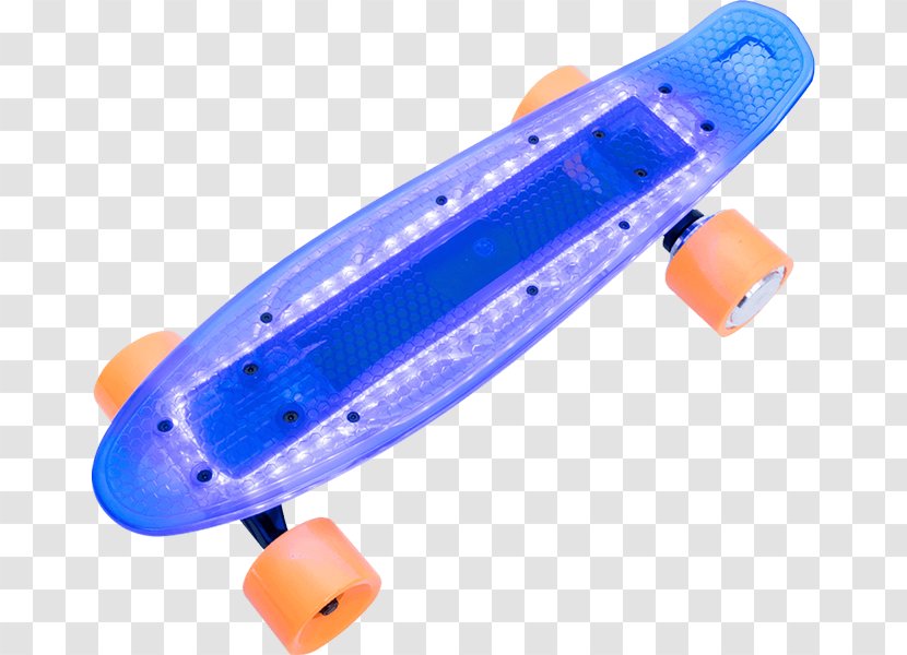Longboard Skateboard Sk8 Blue Color - Skateboarding Transparent PNG