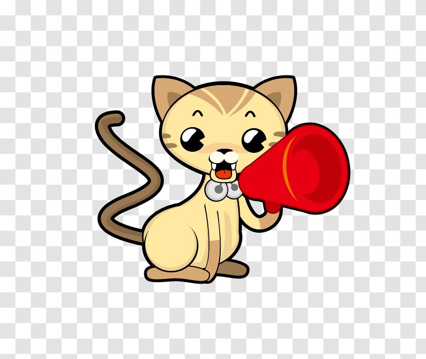 Cat Cartoon Pet - Frame - Kitty Trumpet Transparent PNG