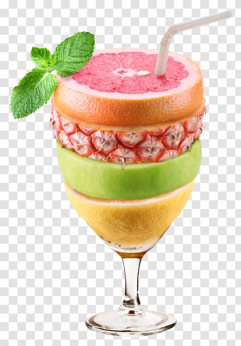 Ice Cream Orange Juice Soft Drink Grapefruit - Tableglass - Creative Food Cartoon Transparent PNG