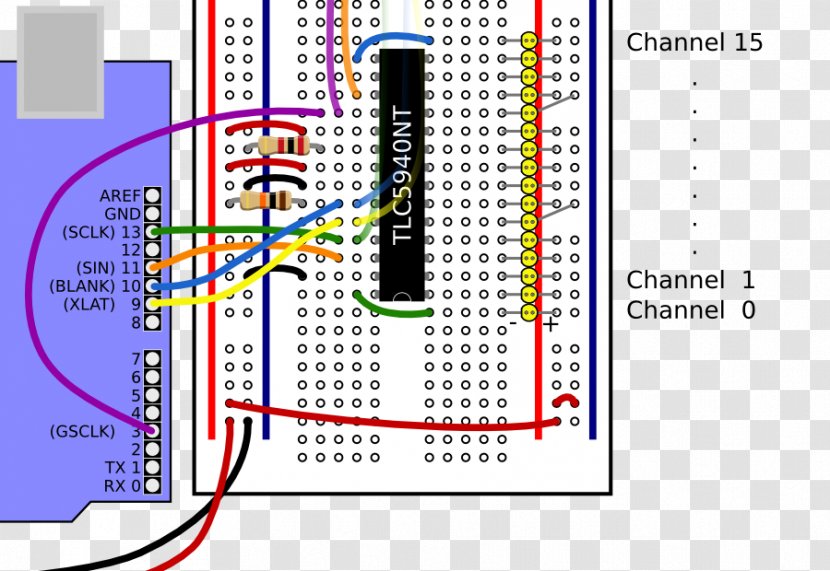 Arduino Pulse-width Modulation Light-emitting Diode Serial Peripheral Interface Bus Integrated Circuits & Chips - Pinout - Cascade Transparent PNG