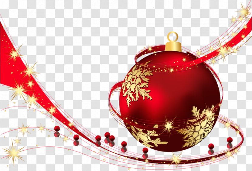Red Transparent Christmas Ball Clipart - Candy Cane Transparent PNG