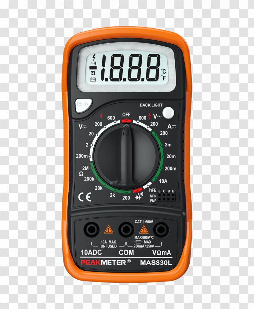 Digital Multimeter Electric Potential Difference Data Logger Display Device - Product Model Transparent PNG