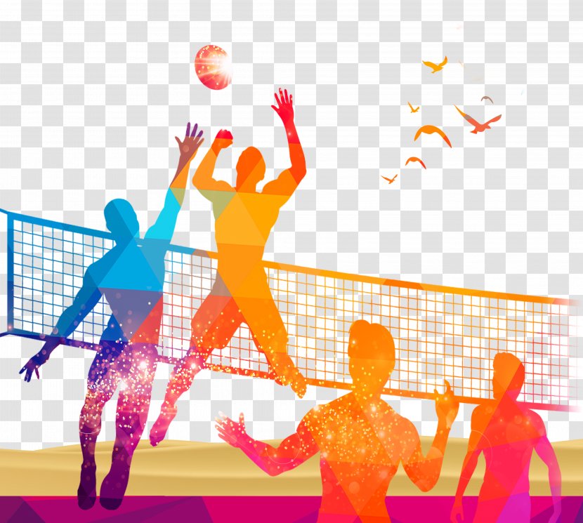 Volleyball Sport - Silhouette - Game Site Transparent PNG