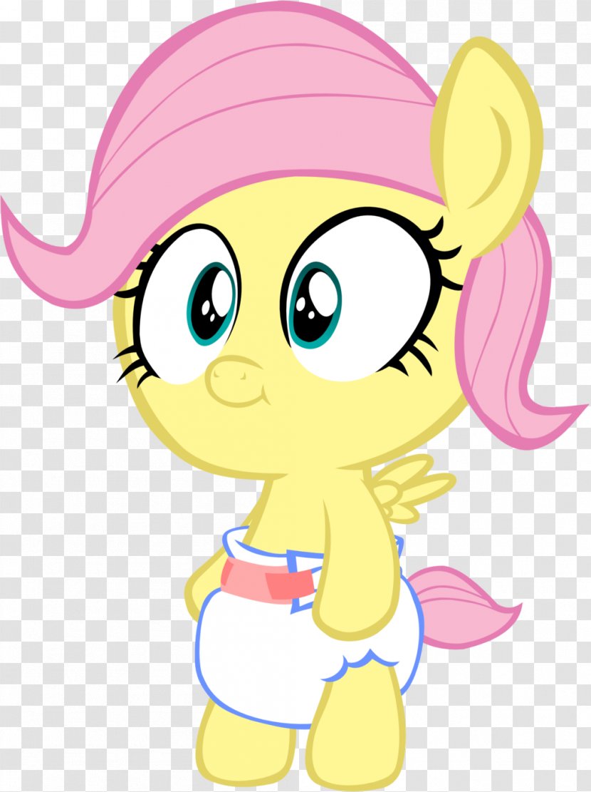 Rainbow Dash Fluttershy Pinkie Pie Rarity Twilight Sparkle - Cartoon - Diaper Baby Transparent PNG