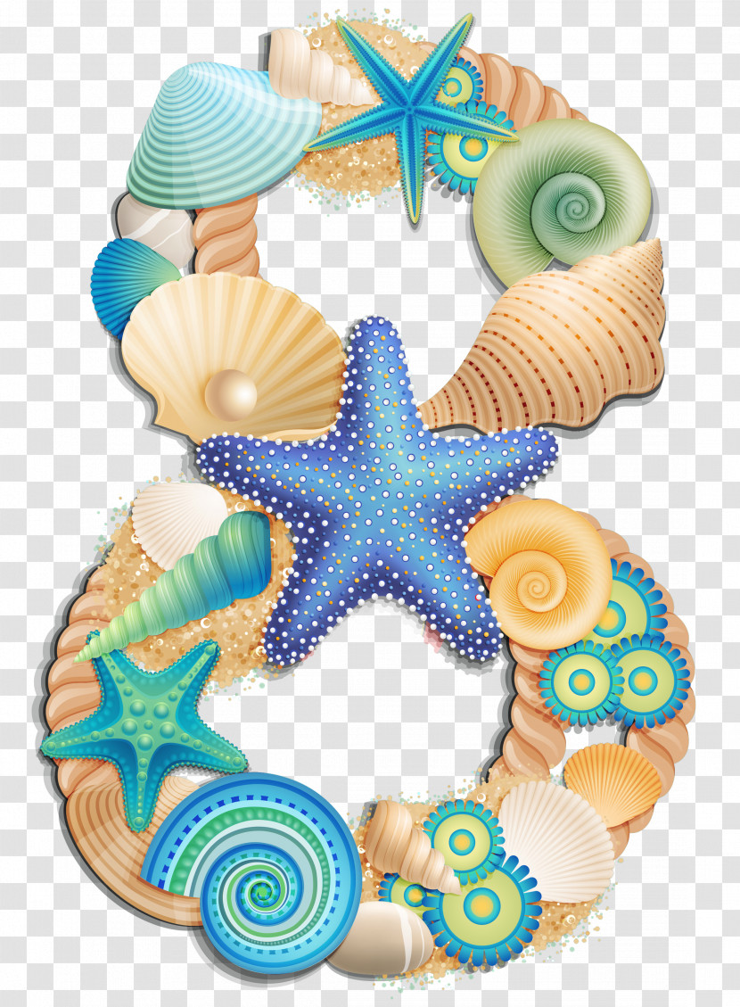 Aqua Turquoise Starfish Transparent PNG