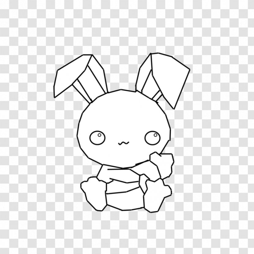 Hare Rabbit Kavaii Drawing - Frame - Watercolor Transparent PNG