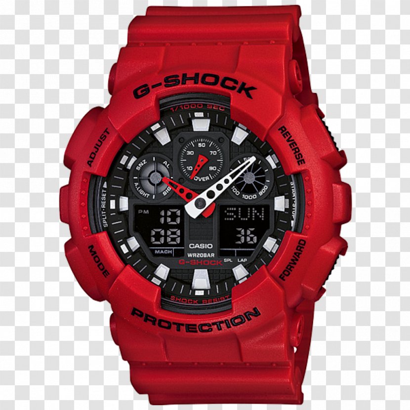 G-Shock GA100 Shock-resistant Watch Casio - Strap Transparent PNG