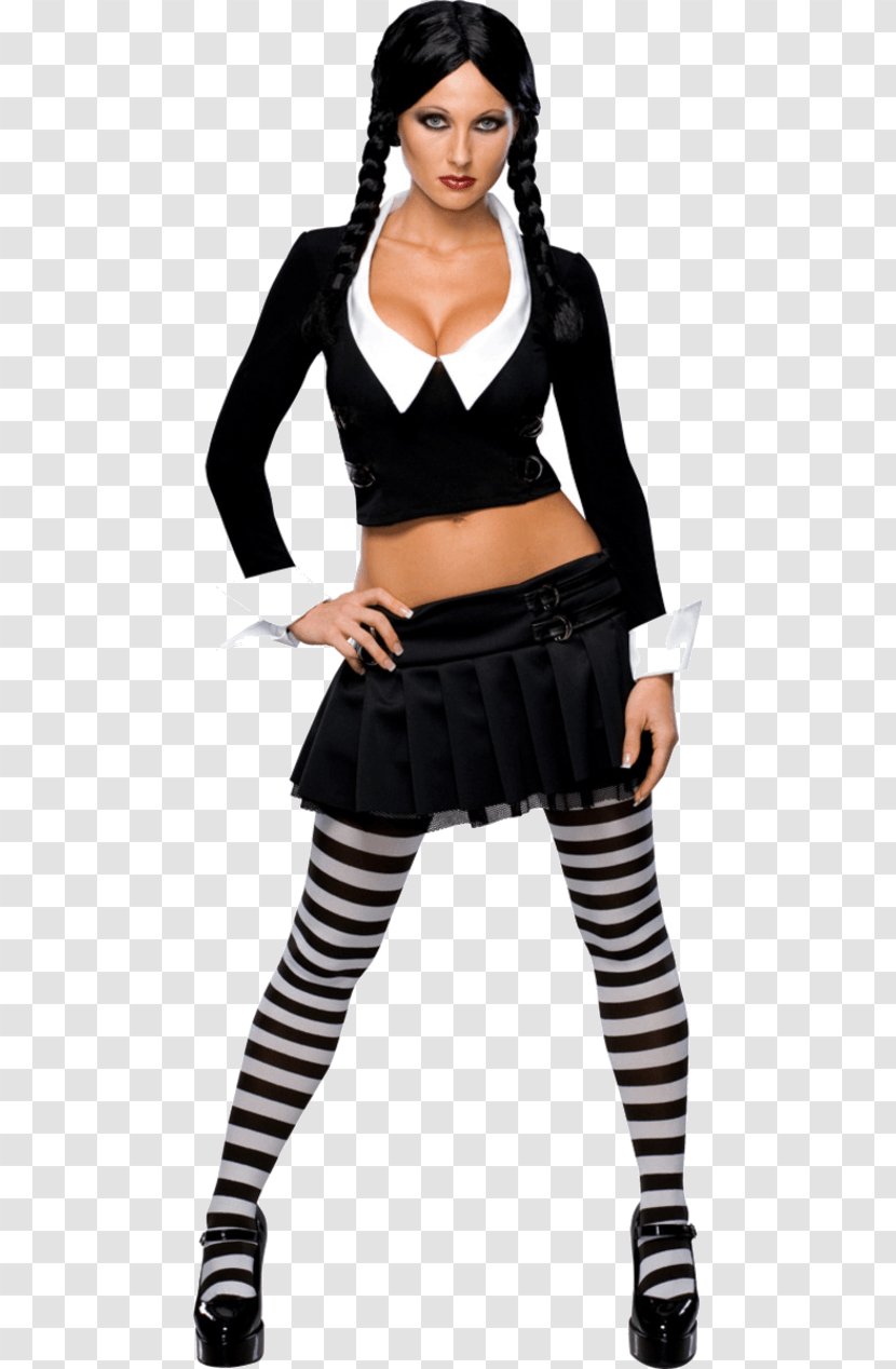 Wednesday Addams The Family Morticia Pugsley Costume - Cartoon - Woman Transparent PNG