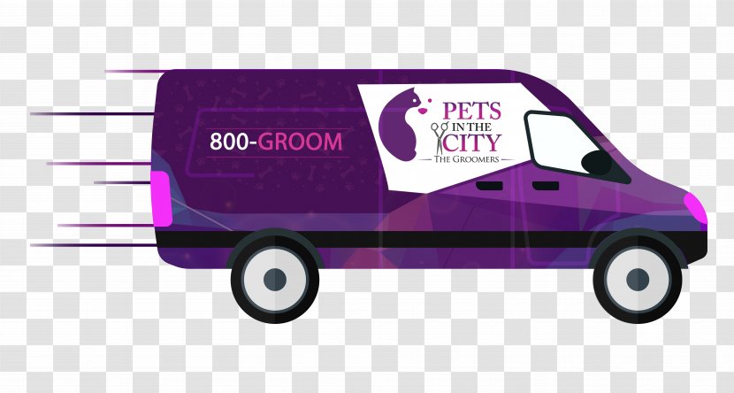 Pets In The City - Model Car - Mobile Grooming800GROOM Cat Dog GroomingCar Transparent PNG