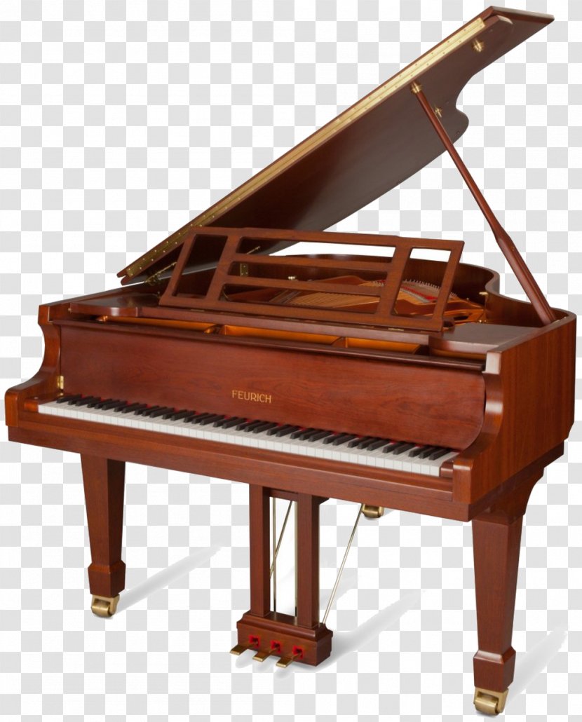 Grand Piano Feurich Musical Instruments Player Transparent PNG