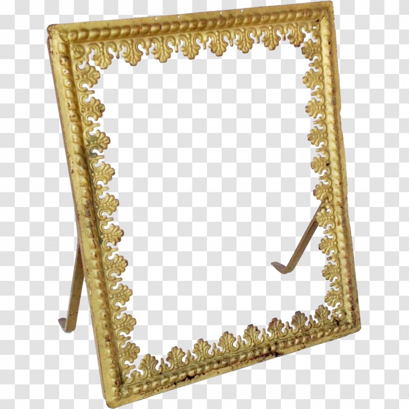 Picture Frames Bed Frame Metal Decorative Arts - Easel - Vintage Gold Transparent PNG