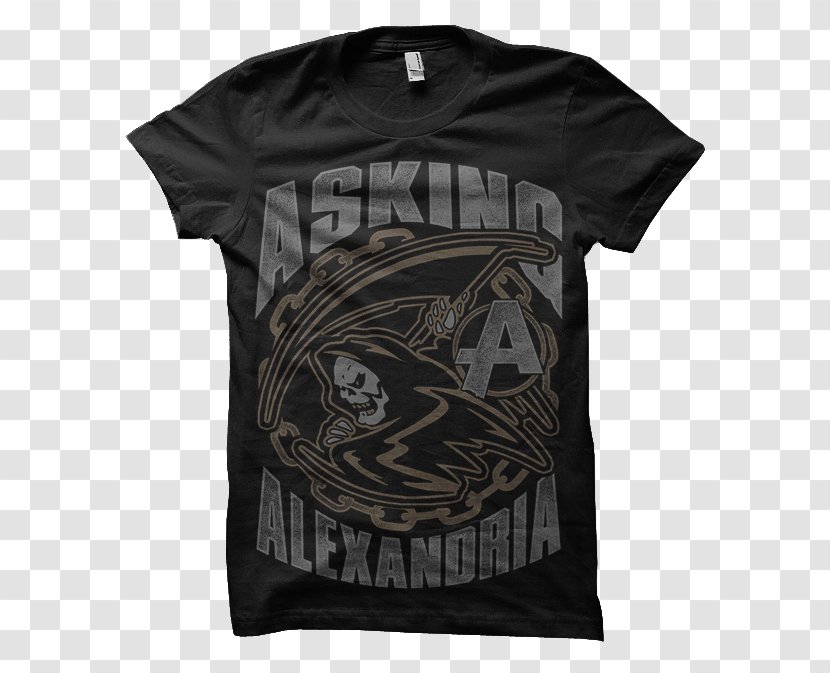 T-shirt Hoodie Clothing Sleeve - Printed Tshirt - Asking Alexandria Transparent PNG