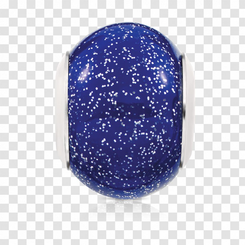 Charm Bracelet Blue Bead Pandora - Glass Transparent PNG