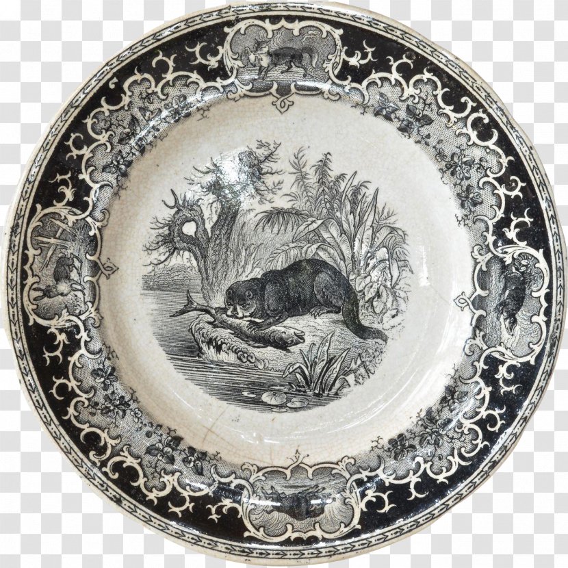 Sarreguemines Plate Tableware Platter Pottery - Porcelain Transparent PNG