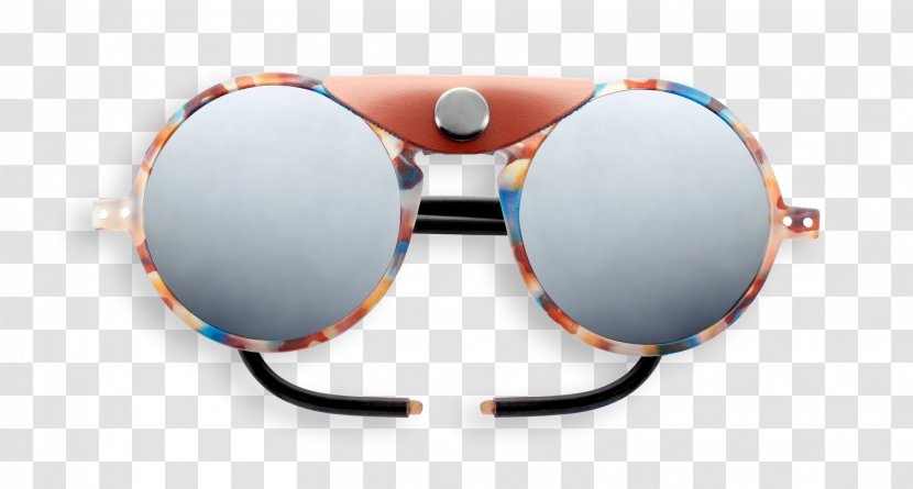 IZIPIZI Glacier Blue Sunglasses - Snow Transparent PNG