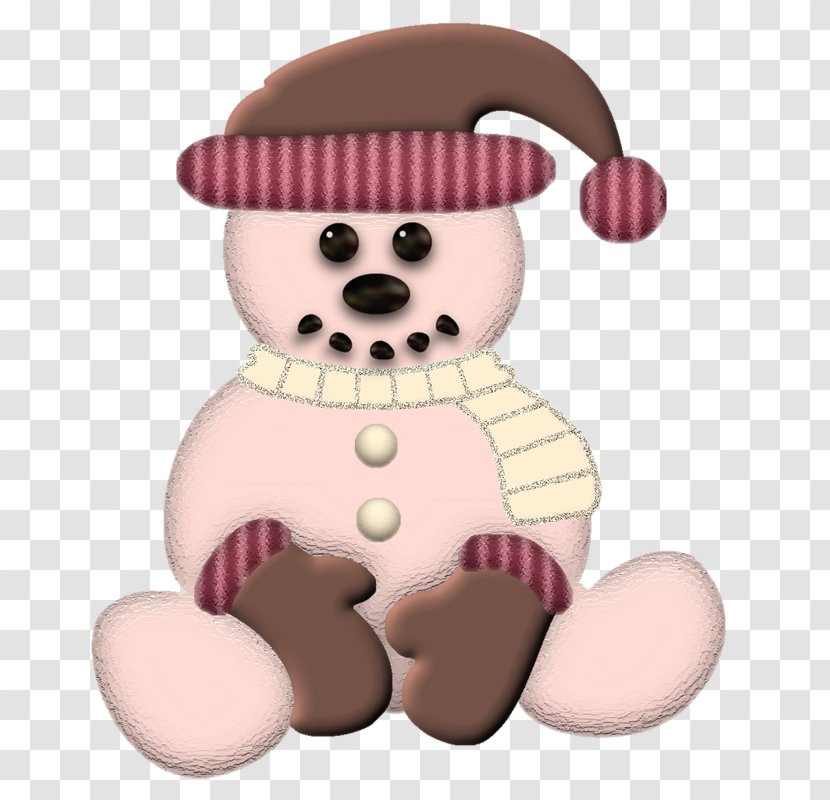Snowman Christmas Clip Art - Watercolor - Toy Bear Transparent PNG