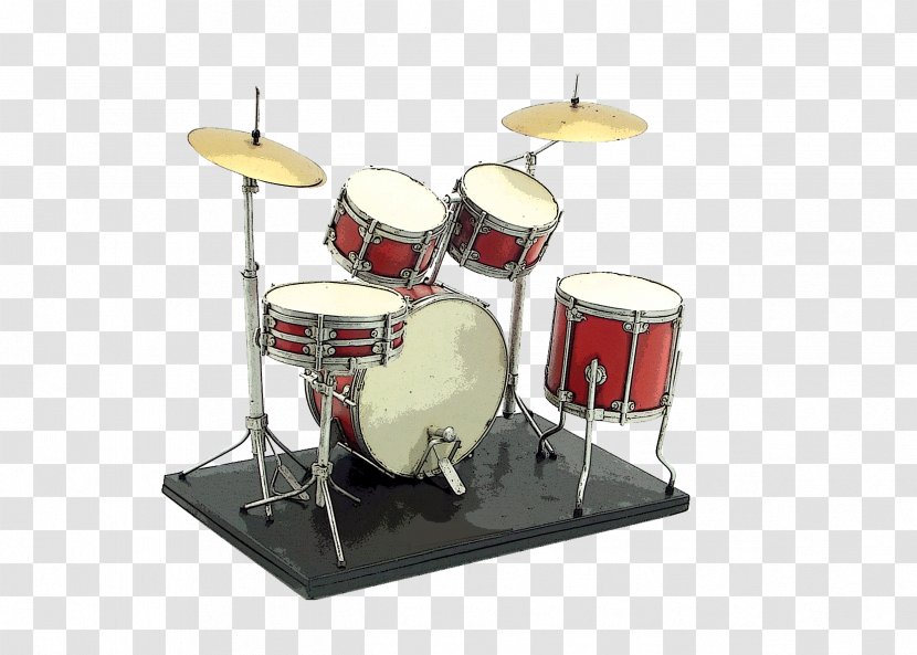 Tom-tom Drum Drums Timbales - Bass - Red Transparent PNG