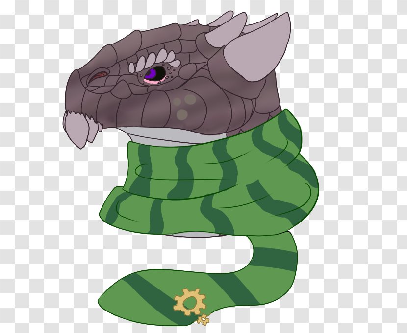 Reptile Green Cartoon - Post-box Transparent PNG