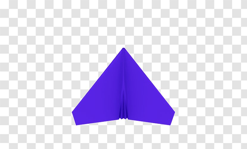 Triangle - Cobalt Blue - A4 Paper Flyer Transparent PNG