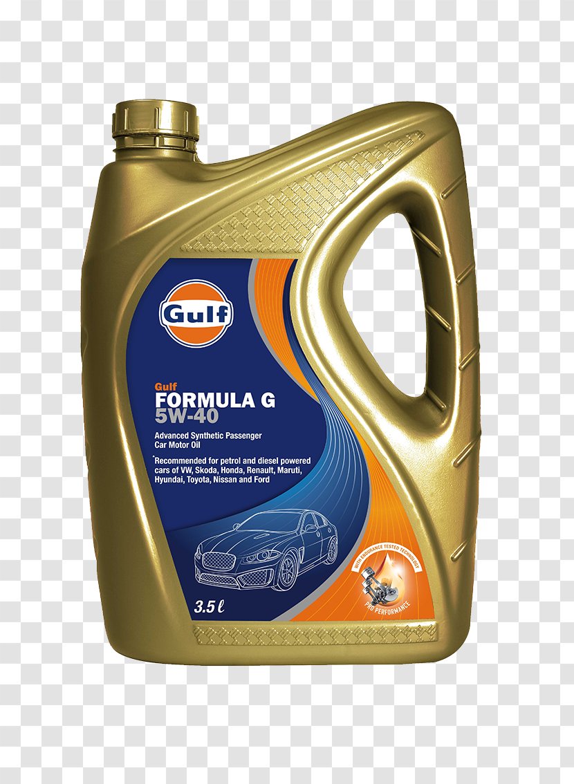 Motor Oil Synthetic Car Gulf Lubricant - Automotive Fluid Transparent PNG