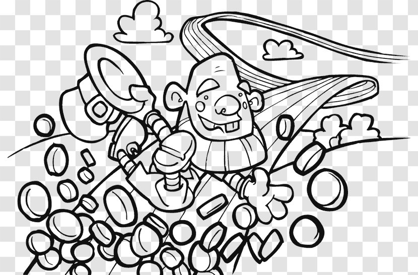 Leprechaun Coloring Book Child - Flower Transparent PNG