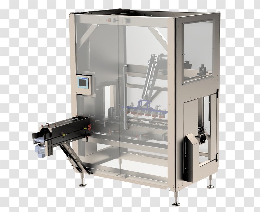 Machine Packaging And Labeling Case Sealer Carton - Renderings Transparent PNG