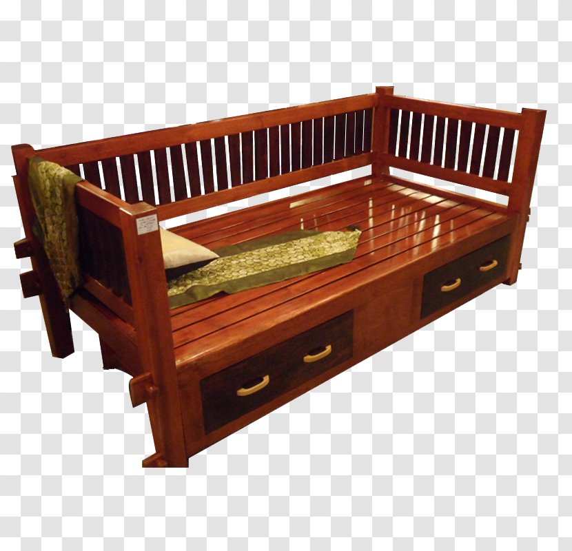 Bed Frame Furniture Daybed Couch Drawer - Wood - Chair Transparent PNG