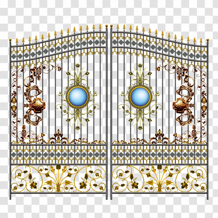 Computer File - Metal - Gorgeous Iron Door Transparent PNG