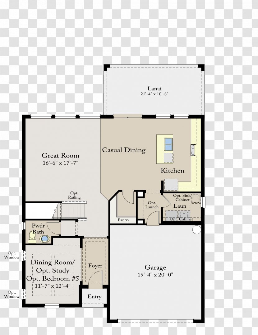 Floor Plan House PulteGroup - Centex Transparent PNG