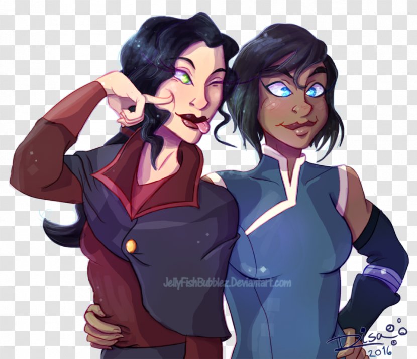 Korra Asami Sato Drawing Homo Sapiens Character - Frame - Girlfriends Transparent PNG