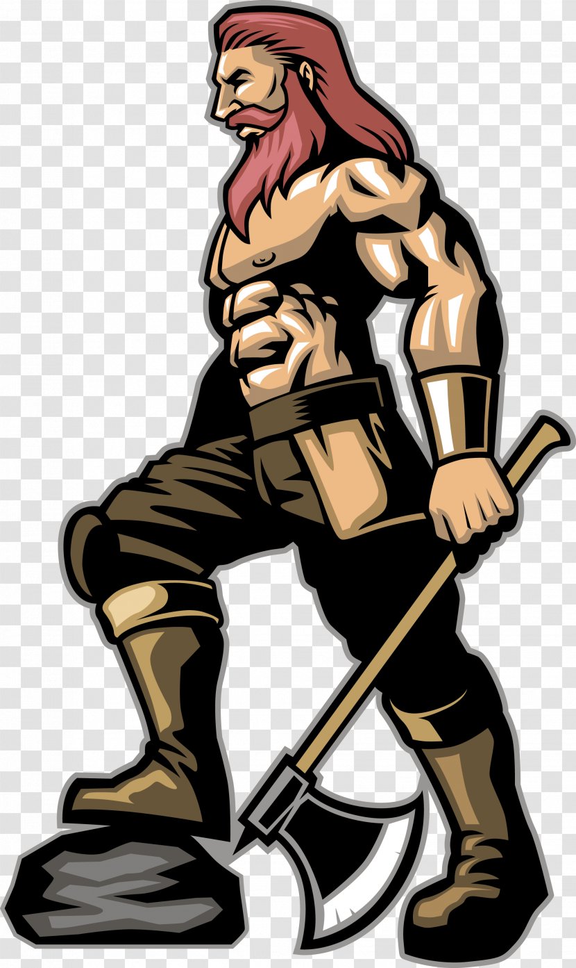 Warrior Viking Norsemen - Art - Axe Transparent PNG