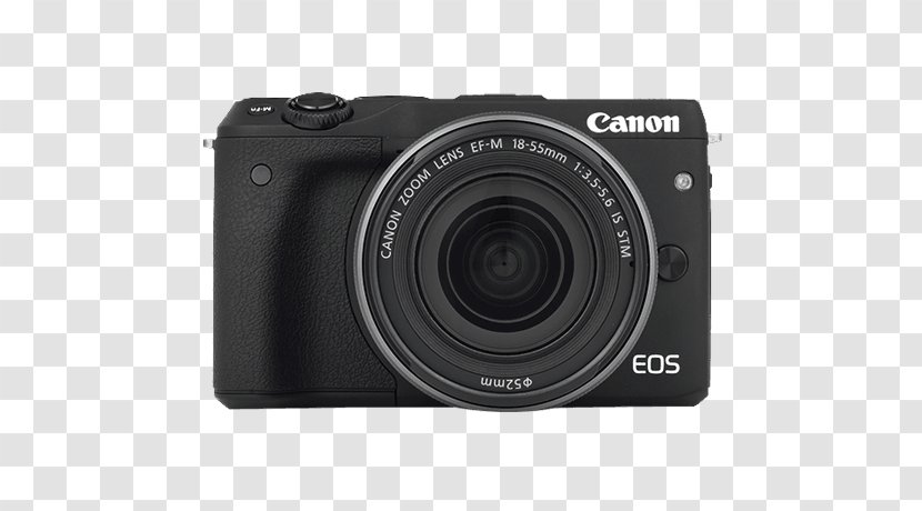 Digital SLR Canon EF-M 18–55mm Lens Camera Mirrorless Interchangeable-lens - Slr Transparent PNG