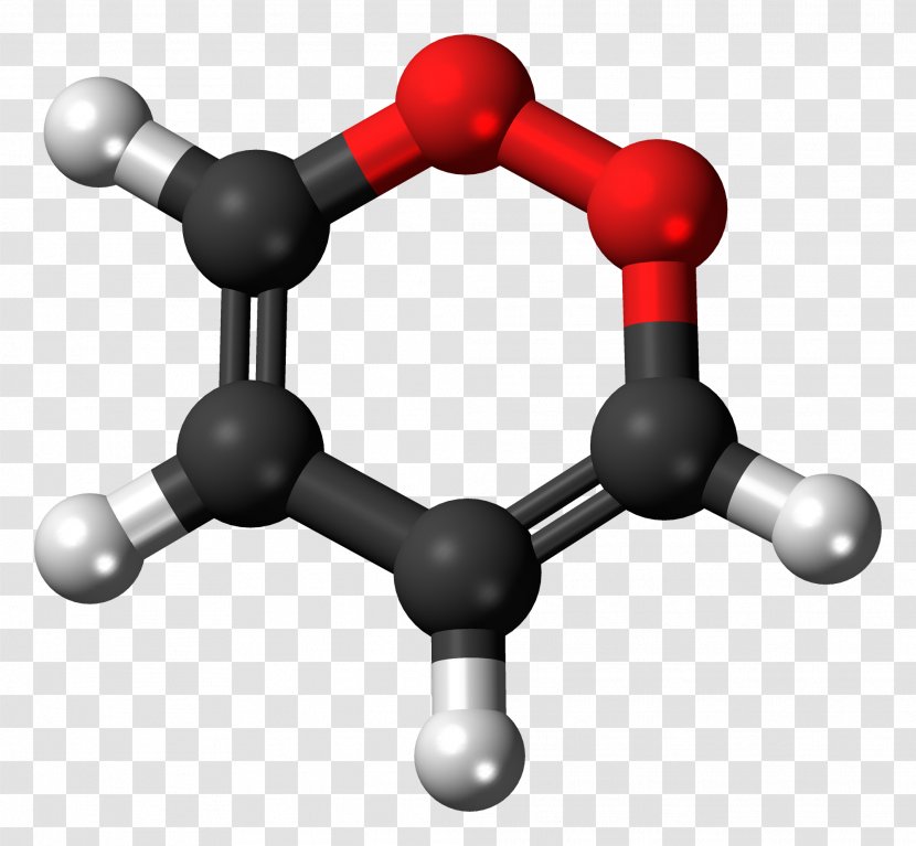 1,4-Dioxin Ball-and-stick Model Heterocyclic Compound 1,2-Dioxin - Molecule Transparent PNG